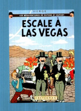 Carte postale TINTIN. Escale à Las Vegas. Tintinorama 2017. Pastiche.