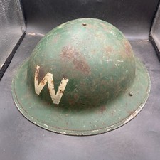 Original WW2 Britannique Maison Avant Civil Défense Gardes Casque & Doublure