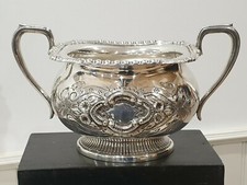 sucrier en métal argenté