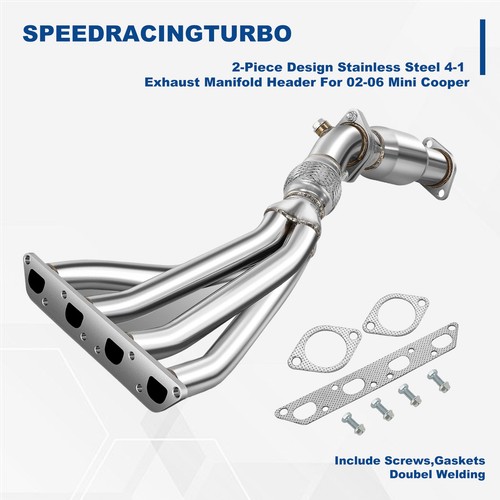 Stainless steel exhaust - steel, header