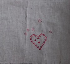 Coupon tissu en lin motifs