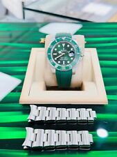 Rolex Submariner Hulk 116610LV Vert Céramique Bezel Montre Caoutchouc Boîte État
