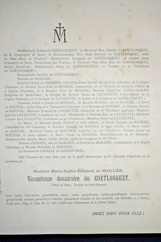Vicomtesse coetlosquet - vicomtesse,