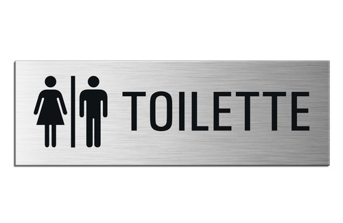 Plaque panneau toilette - plaque, wc