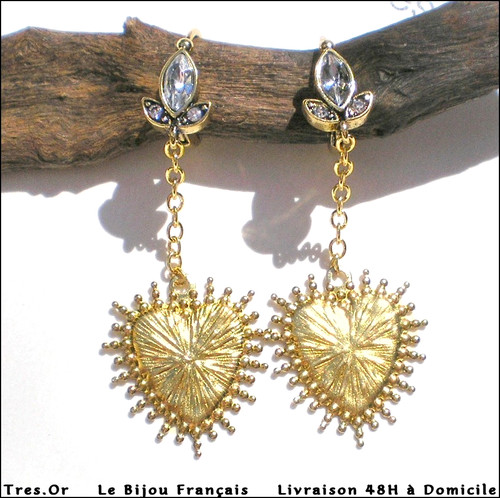 Boucles oreille coeur - boucles, d'oreille