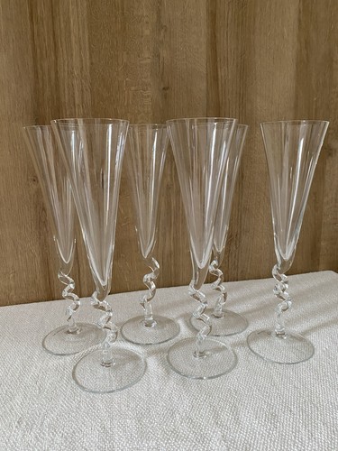 Grands verres pied - 6, à