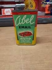 ancien bidon huile abel email