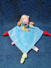 doudou plat Tigrou bleu vert orange Disney  TTBE
