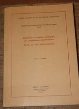 J Ruffié Analyse biologique