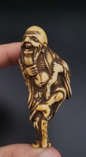 Netsuke tekkai sennin - netsuke,