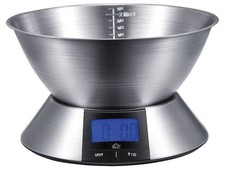 Balance De Cuisine Numérique En Acier Inoxydable Capacité 5KG Fonction Tara