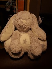LD?? Doudou Lapin Avec Plaid  Couverture Ecrub Avec Etoiles Marque Atmosphera 