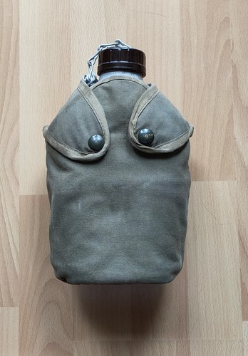 Ancienne gourde gamelle alu - ancienne,