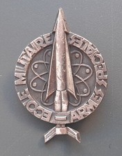 Insigne Ecole Militaire des Armes Spéciales Augis G1944 ORIGINAL BADGE Missiles