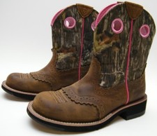 Ariat 10006854 WomenS Fatbaby Camoflauge Cowboy Western Pink BROWN 6.5~1/2 B