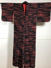 Japonais KIMONO Vintage Long