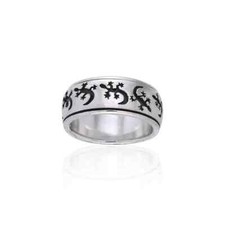 Bague Spinner En Argent