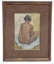 Tableau Ancien Huile Portrait