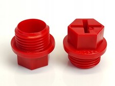 Bouchons aveugles HD-PE BSP G1/2 rouge 5187