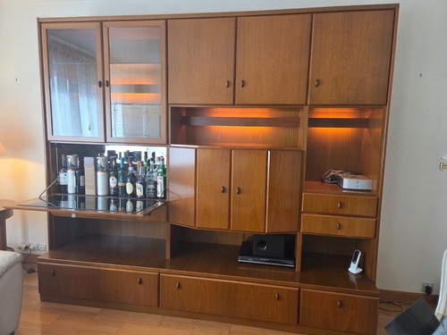 Meuble living bois marron - bois,