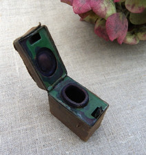 ANCIEN ENCRIER DE VOYAGE EN