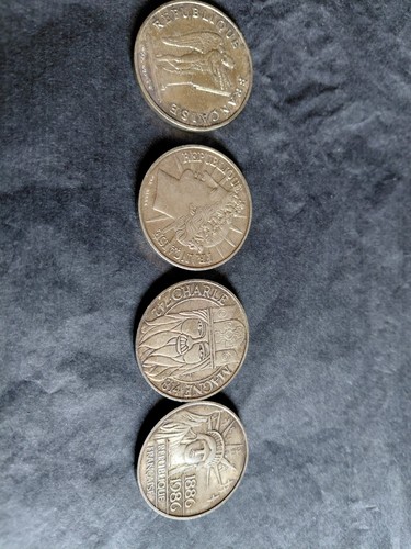 Pièces monnaies argent - de, en