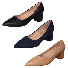 Chaussures De Cour À Talon Moyen Pointu Pour Femmes *F9R0127*