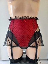 JOLIDON SERRE TAILLE / PORTE JARRETELLE TAILLE 40 COULEUR NOIR / ROUGE