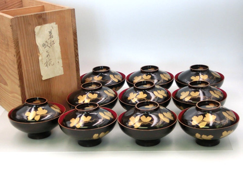 Ancien japonais bois soupe - ancien, en