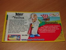 KINDER 2S-258 ASTERIX VIKINGS WIKINGER PANORAMIX BPZ FRANCE