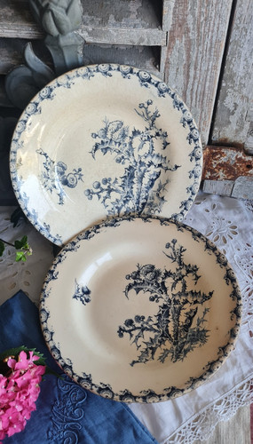 Anciennes assiettes creuses - 2,