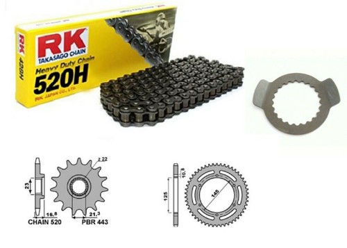 Kit chaîne pignon pbr rk - kit,
