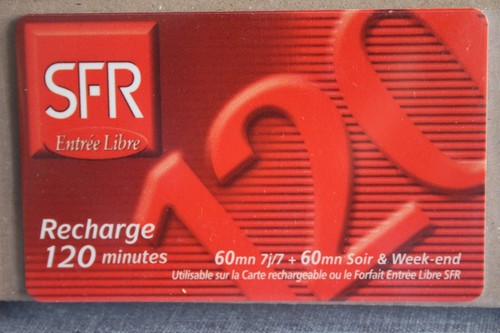 Telecarte sfr recharge 120 - telecarte,