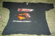 ZZ TOP VINTAGE AFTERBURNER CONCERT SHIRT 80S MEDIUM