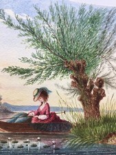 Dessin Aquarelle Tableau Femme