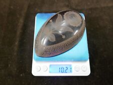 1/2 noix de coco sculptée,travail de ponton début XIXème,H 118mm,P10,21g