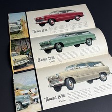 FORD TAUNUS 12M / 12p poster brochure / 1959 NL Dutch / WELTKUGEL