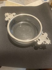 Ancien Taste À Vin / Coupe En Étain Et Cristal Du Manoir