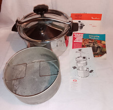 Cocotte-minute Moulinex Vintage Avec Livret Inox 10 Litres 1978
