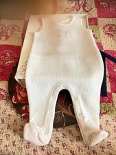 ensemble neuf bebe fille 6 mois blanc rose body avec la veste 110 euros troussea