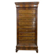 Cartonnier Louis Philippe Charles X en acajou