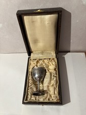 ANCIEN Coquetier ARGENT Massif