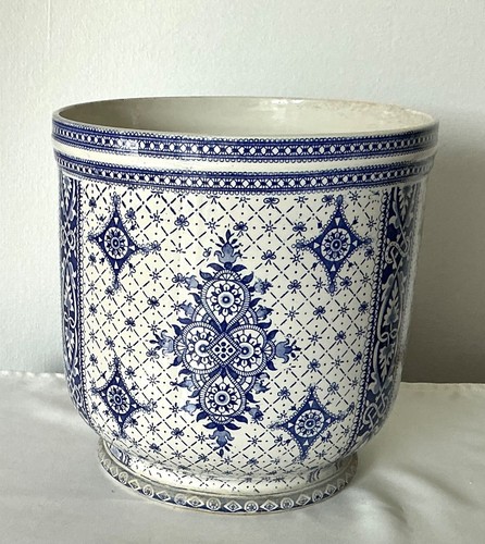 Cache pot ancien faïence - ancien, en