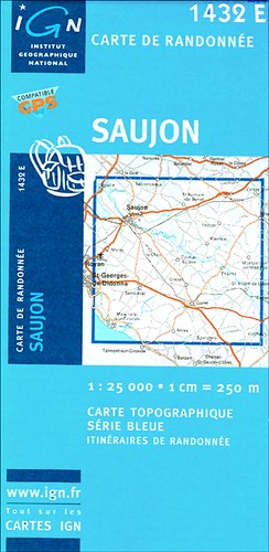 Carte ign série - bleue, 1432