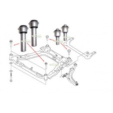 2 SILENTBLOCS AVANT ET 2 ARRIERE BERCEAU AVANT SILENTBLOC NISSAN X-TRAIL T31...