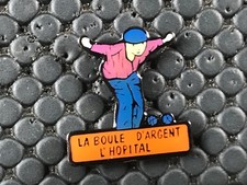 PINS PIN BADGE SPORT PETANQUE LA BOULE D'ARGENT