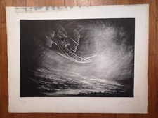 PIERRE CLAYETTE - LITHOGRAPHIE ORIGINALE SIGNÉE ET NUMÉROTÉE 64,5x50 FANTASTIQUE