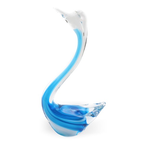 Cygne murano bleu - cygne,