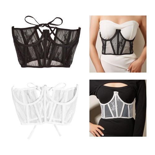 Ceinture corset dentelle - en,