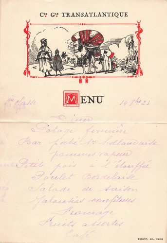 Vieux papier menu cie - papier, gle